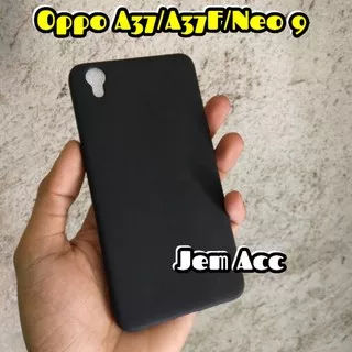 Case Oppo A37 A37f Neo 9 silikon hitam black matte Softcase Matte Hitam Soft Case