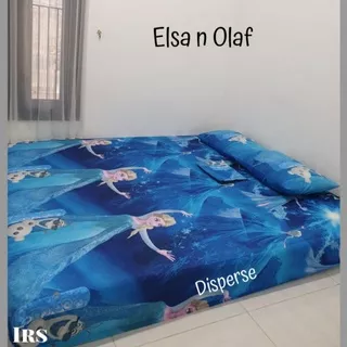 Sprei homemade Elsa olaf Frozen PRInCESS ANNA  blue biru FOREVER  BEST SELLER TERMURAH