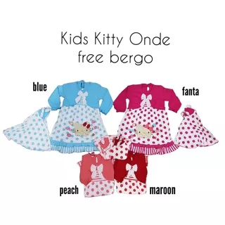 KITTY ONDE KID BAJU GAMIS ANAK MUSLIMAH SYARI KIDS