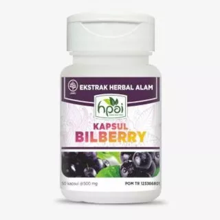 KAPSUL BILBERRY HNI HPAI BILBERRY KAPSUL BILBERI BILBERY HPAI VITAMIN MATA OBAT MATA MINUS KATARAK