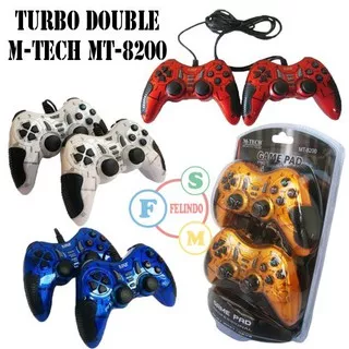 GAMEPAD DOUBLE GETAR TURBO M-TECH 8200