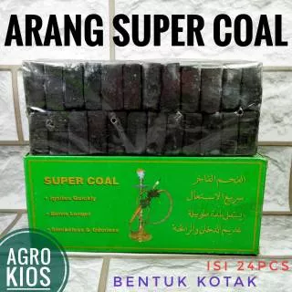 Promo Arang SUPER COAL - areng briket - bara kotak Charcoal Shisha - Shisa - Sisha Hookah