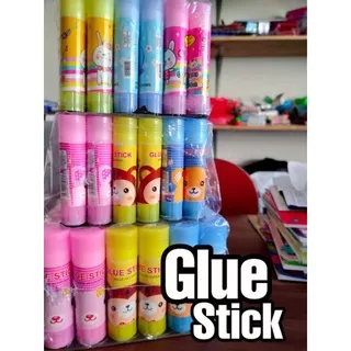 GLUE STICK (BESAR) 23gr, lem kertas, lem kertas ECER 1 PCS  Lem Stik Glue Stick Besar Karakter Animasi Fancy