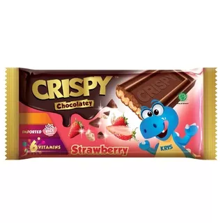 Coklat CRISPY Bar - Strawberry 35g