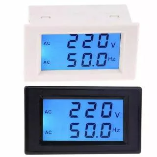 voltmeter volt meter digital ac 30v-300v  45hz - 65hz frekuensi hz hertz