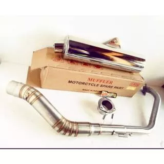 Knalpot standar satria fu .for satria fu .vixion .cbr .jupiter mx .sonic dll