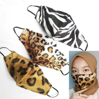 MASKER KAIN BLUDRU MACAN | LEOPARD | ZEBRA | BULU PREMIUM TEBAL