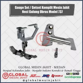 Gauge Set / Getset Komplit Mesin Jahit Neci Gulung Obras Yamata 737 Siruba Typical Simaru