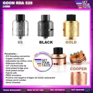 Goon 528 RDA 24MM 100% Authentic - Atomizer Goon RDA