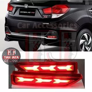 Lampu Bemper Belakang Honda BRV - MOBILIO / Mata Kucing LED REar Bumper Reflector Nyala Rem - Seri