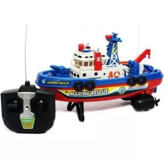 Mainan Remote Control Perahu Boat - Rc Perahu Fire Boat