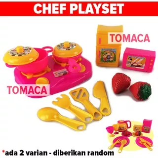 Mainan Anak Perempuan Peralatan Masak Dapur Makan Kompor Kitchen Set