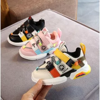 CC VELFIRE Sepatu Anak Laki Laki Perempuan Sneakers Sekolah 1-6 Tahun Import