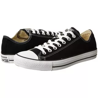 SEPATU WARIOR CONVERSE ALL STAR HITAM KLASIK LOW SEPATU ANAK SEKOLAH SD SMP SMA SEPATU PRIA WANITA