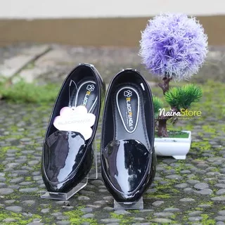 Sepatu Black Panda Flatshoes Ivanka Black