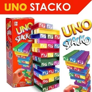 Uno Stacko / Unostacko Balok Susun / Uno Game / Permainan Uno / Uno Game