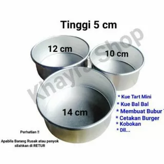 Loyang Bulat Press Mini/Loyang  Press/Loyang Kue Bal Bal/Ring Burger/Kobokan/Loyang Kue Tart Mini