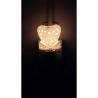 Lampu Tidur Keramik Model Love