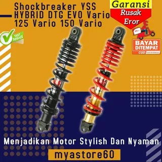 Shockbreaker Shock Shockbreker YSS HYBRID DTG EVO Matic 330mm Sparepart Vario 125 Vario 150 Vario