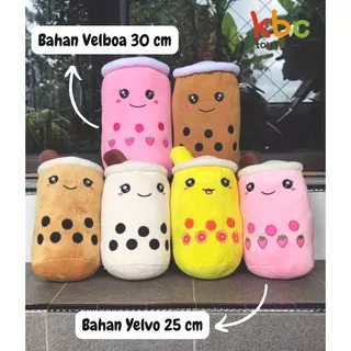 Boneka Boba Milk Tea Yelvo Import Dijamin Halus 25 cm/ Boneka Boba Viral / Boneka Boba Murah / Boneka Boba Strawberry / Boba Coklat / Boba Milk Tea / Boba Jeruk