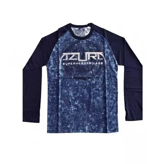 Azura Superheroes Labs Dewasa Azura Super Heroes Rag Ls Wash Azura Glow Logo Avenger Navy Smoke