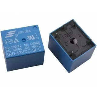 Relay 12V DC 5 Pin 10A Songle SRD-12VDC-SL-C DC 5 kaki