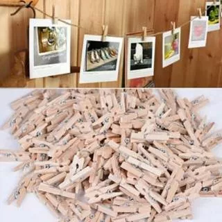 Jepitan foto / jepitan kayu polos / wooden clip polos / wooden clip / penjepit foto kayu