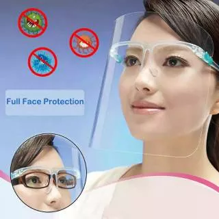 Face Shield Kacamata Artis Nagita Jokowi Pelindung Wajah Impor Anti Corona (Free Bubble Wrap + Dus)