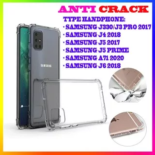 SILIKON KESING Anticrack Case Anti Crack SAMSUNG J330 J4 2018 J5 2017 J5 Prime A71 2020 J6 2018