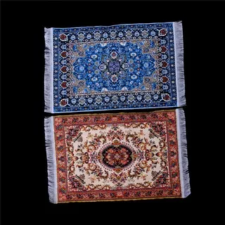 Bigsale Miniatur Karpet Motif Bunga Starry Night Ukuran 10x15cm Untuk Dekorasi Rumah Boneka 1 / 12
