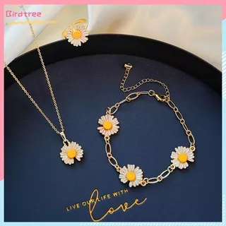 1PC Fashion Daisy Tassel Necklace Small Daisy Bracelet Korea Fresh Gold Bracelet Gold Necklace Produk Baru Di Toko Kami