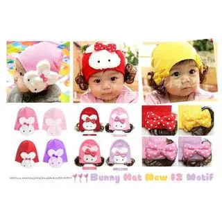 Bunny Hat/Topi Bunny Kuncir/Bunny Wig Hat