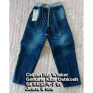 Celana Jeans Panjang Anak Saku Tempel size 81012
