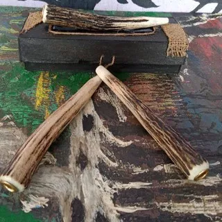 pipa rokok tanduk rusa asli, original tanduk rusa