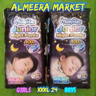 MamyPoko Junior Night Pants XXXL 24 Boy / Girl Popok Celana Mamy Poko XXXL24 Boys / Girls Pempers