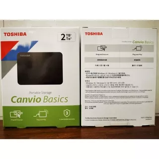 EXTERNAL HARDISK TOSHIBA 2TB  CANVIO BASIC USB 3 ORIGINAL