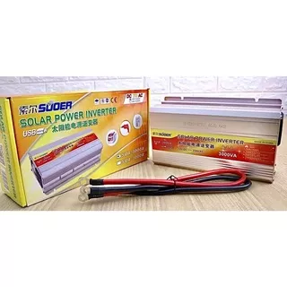 POWER INVERTER SUOER SOUER 3000watt 3000w 3000 watt DC TO AC ASLI PURE SINE WAVE