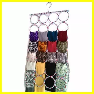 RAK HANGER JILBAB / SYAL RING BULAT 28 LUBANG GANTUNG BO0054A