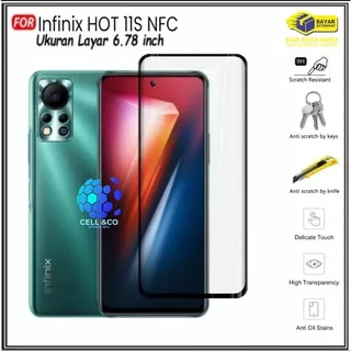 NEW INFINIX HOT 11S NFC Tempered Glass Full HD Anti Gores Premium Screen Protector Pelindung Layar Kaca HP INFINIX HOT 11S NFC