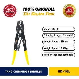 Tang Crimping Skun 1.25 - 16 mm TaiShan Tang Press HD 16 L Berkualitas