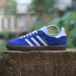 Sepatu Adidas Gazelle II Twinkle Blue List White Glitter Sole Gum Casual Original Made In Indonesia