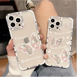 Case Vivo Y35 Y22 Y22s Y16 Y01 Y33t Y75 Y15s Y33s Y21 Y21s Y53s Y51a Y21a Y21t Y20 Y20s G Y12s Y51 Y11 Y12 Y15 Y17 Y95 Y93 Y91 Y50 Y30 Y30i Y91c Y12i Y19 Y71 Y81 T1 Pro V23 V23e V11 V15 Pro S1 Pro Y1s flower Butterfly transparent soft phone case