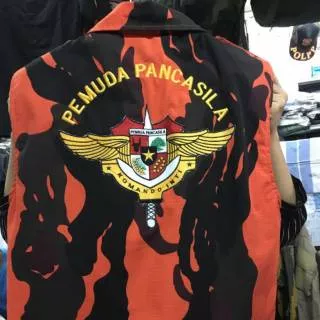 Rompi pemuda pancasila bordir depan belakang