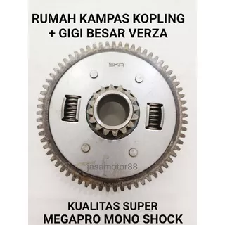 RUMAH KAMPAS KOPLING PLUS GIGI BESAR VERZA NEW MEGAPRO MONO SHOCK CRF 150