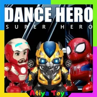 Mainan Maenan Permainan Edukasi Robot Anak Avengers Ironman Iron Man Super Hero Smart Dance Joget
