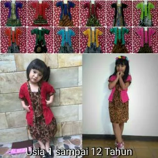 KUTU BARU ANAK USIA 1,2,3,4,5,6,7,8,9,10,11,12 TAHUN SETELAN KEBAYA BATIK