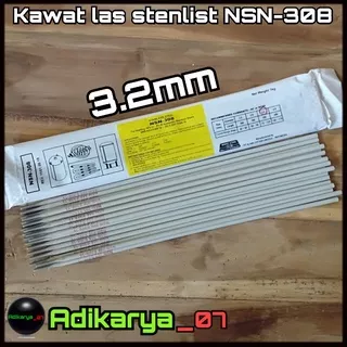 KAWAT LAS NIKKO STAINLESS NSN 308 3.2mm