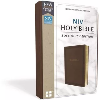 NIV, Holy Bible, Soft Touch Edition, Leathersoft, Brown,Black,Pink, Comfort Print