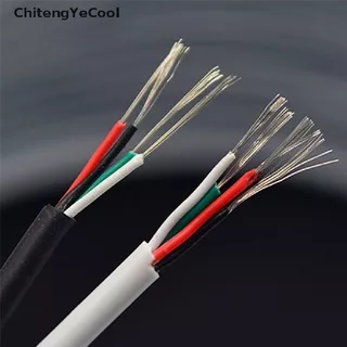 ?ChitengYeCool? 1M Dia 3mm 4 Core Control Wire Shielded Audio Headphone Cable DIY USB Cable Hot