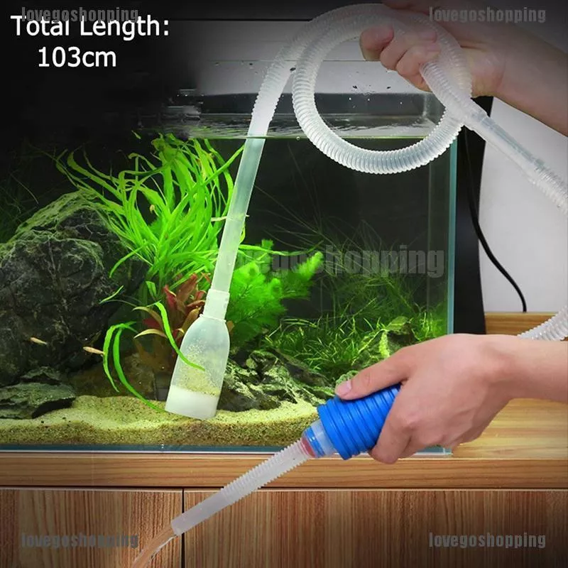 [Bayar Di Tempat]Aquarium Gravel Fish Tank Vacuum Syphon Cleaner Pump